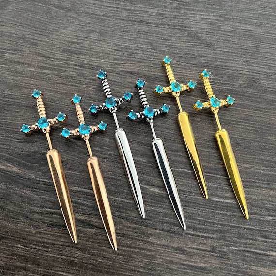 Etsy dagger shop earrings