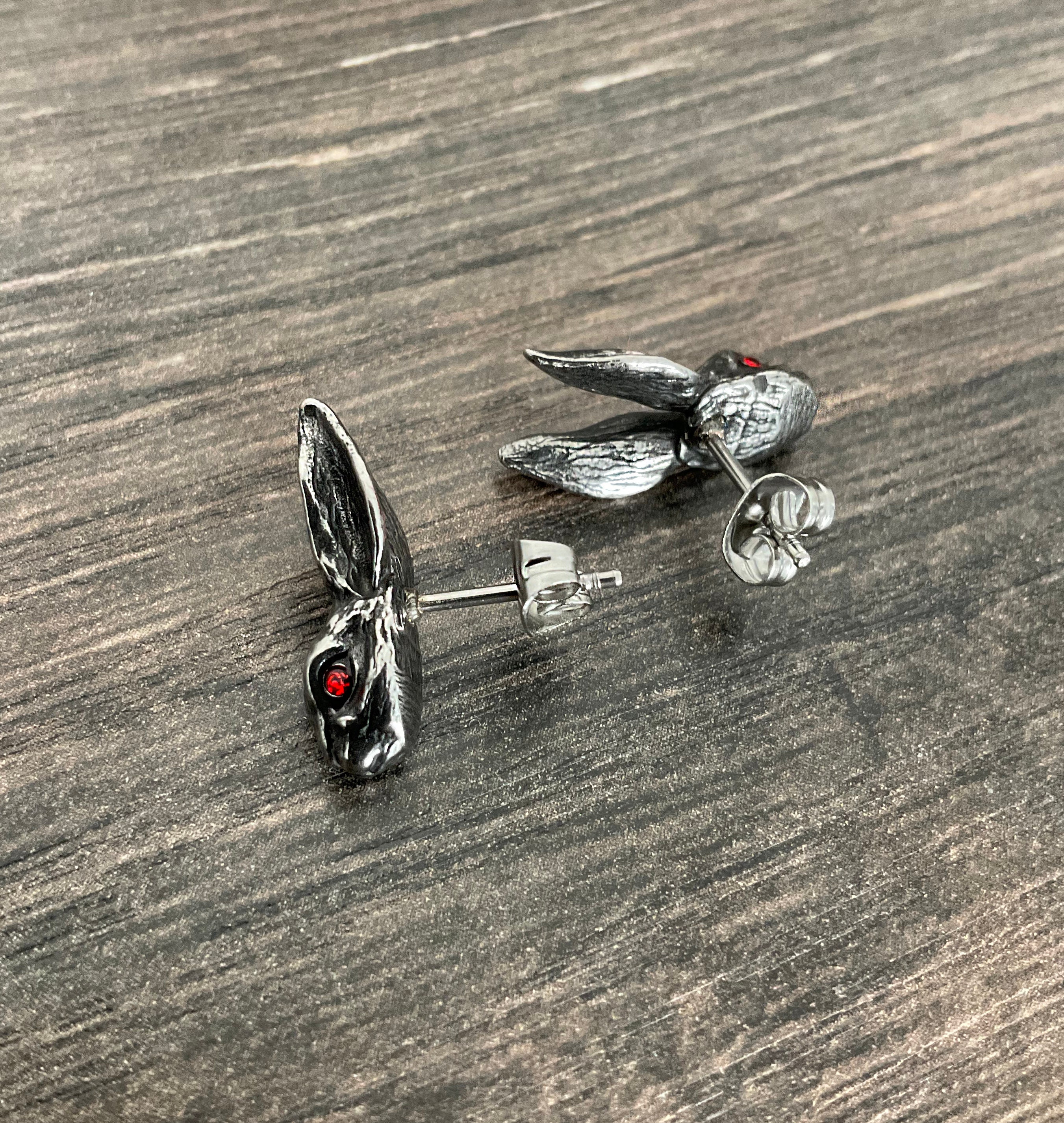 Rabbit Earring Rabbit Earrings, Rabbit Studs, Rabbit Jewelry, Stainless Steel Earrings ...