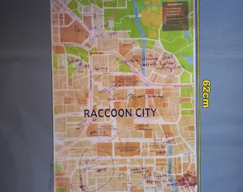バイオハザード ラクーンシティマップ ポリス地図 ポスター RE:3