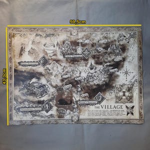 Posterkarte „Resident Evil Village“.