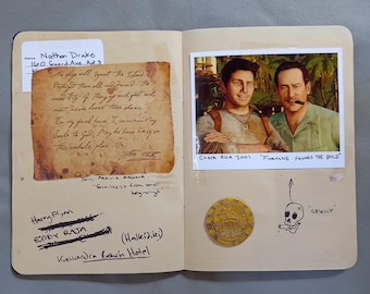Uncharted 2 Nathan Drake&#39;s journal diary