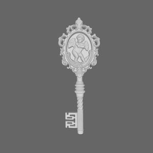 Archivo STL para impresión digital 3D de la llave del querubín de Resident Evil 9 Requiem