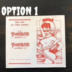 Cartão de visita Vintage Tattooland