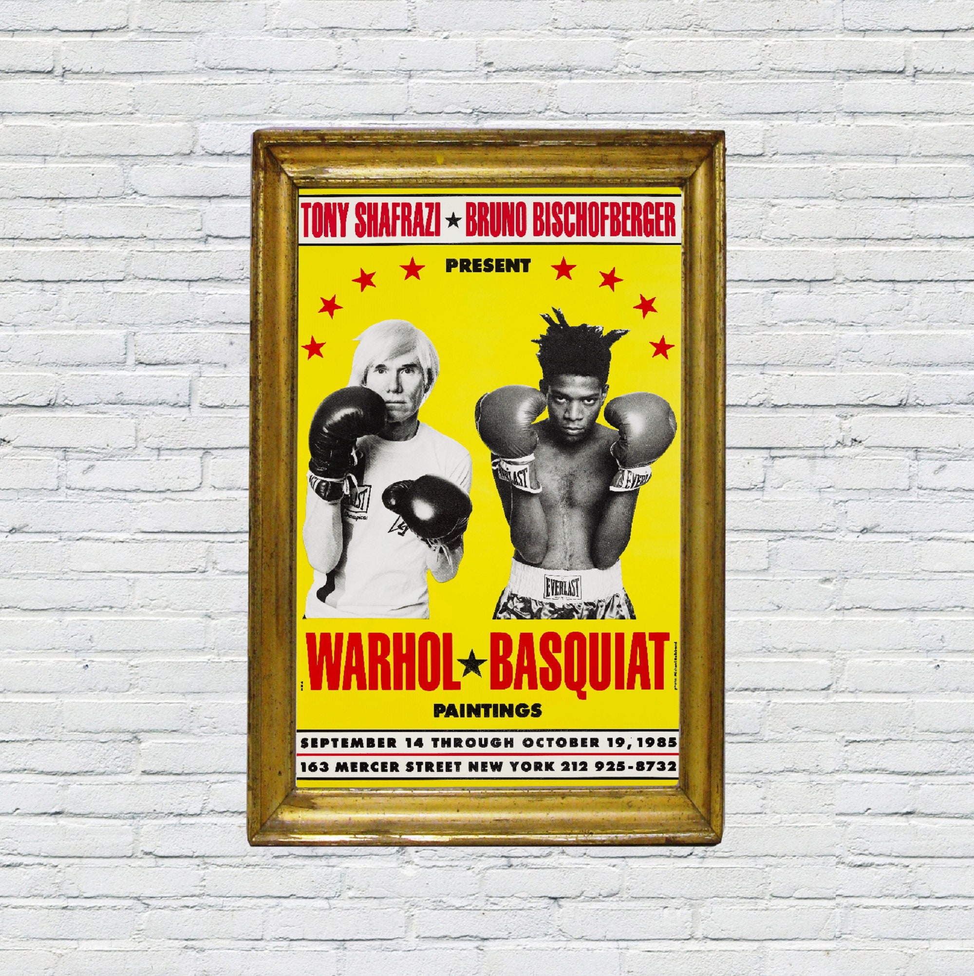 Warhol Basquiat Poster Warhol Boxing Printable Basquiat | Etsy