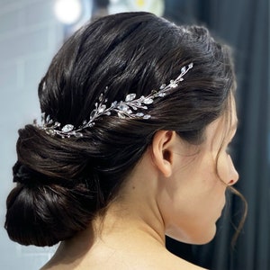 Wedding hair vine bridal hair piece, crystal headpiece rhinestone hair comb