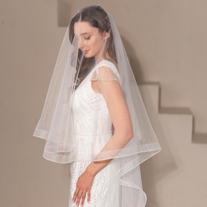 Horsehair bridal veil