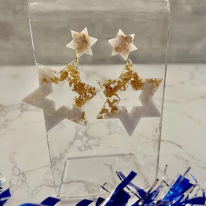 Hannukah earrings, Hannukah gifts, Star of David, Dreidel, Hannukah Jewelry, Star of David Earrings, Hanukkah Gift Idea, Hanukkah Gift