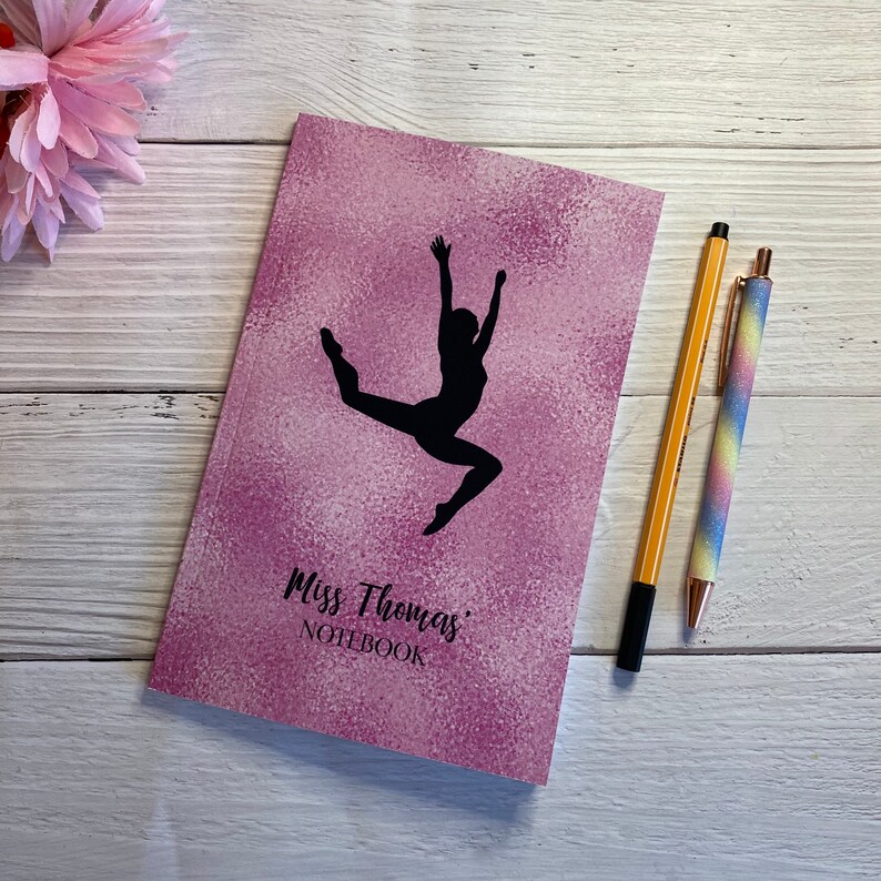 Dance notebook personalised notebook for her ballet Etsy