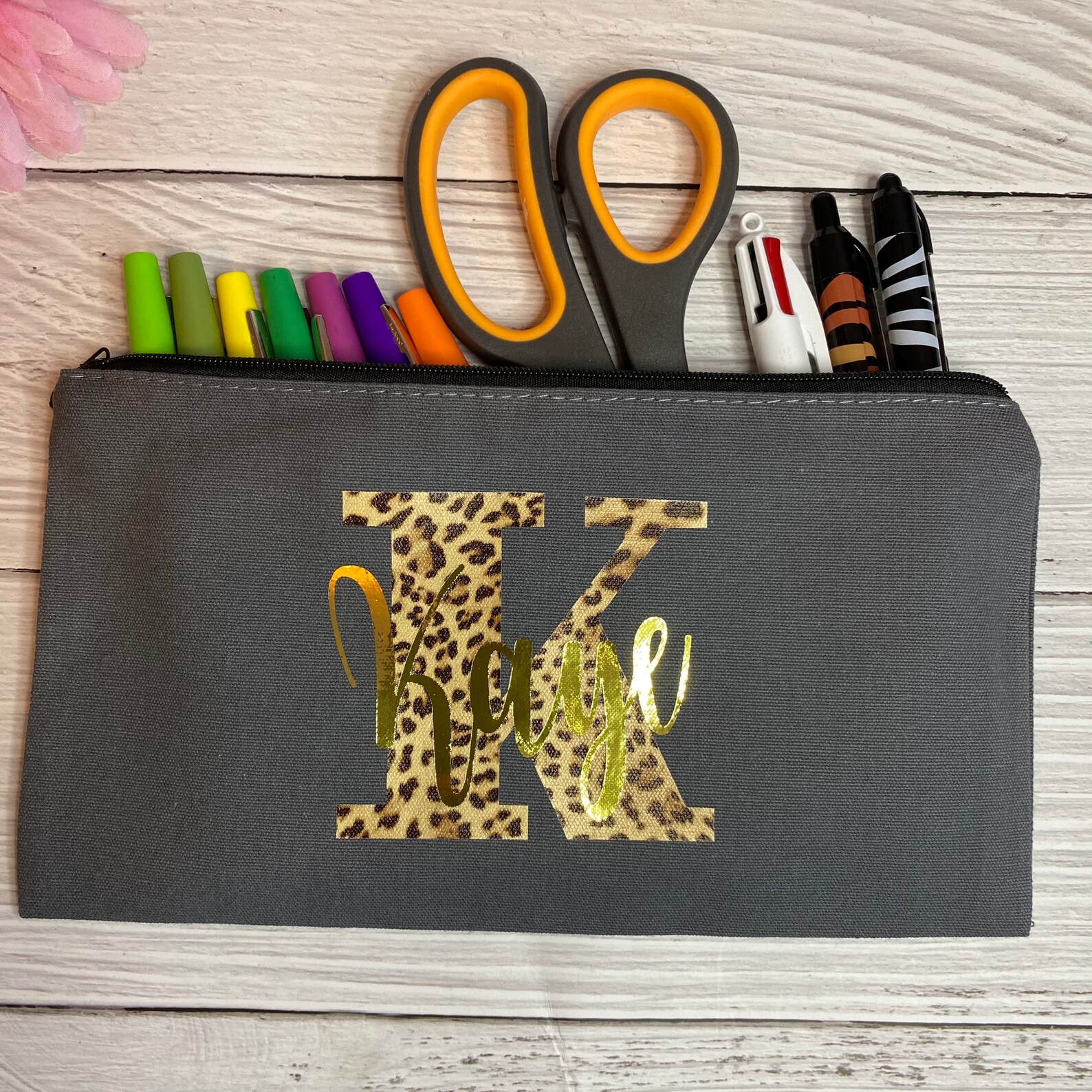 Custom Pencil Case Name on Pencil Case Cute Pencil Case Etsy Sweden