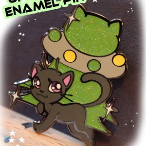 UFO Kitty Enamel Pin