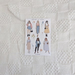 Spring in style | Sticker Sheet, Journaling Stickers, Snail Mail