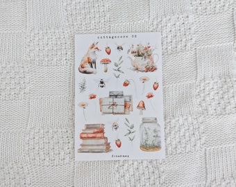 Cottagecore 02 | Stickers, Journal Stickers, Bujo Stickers, Snail Mail Stickers