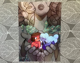 Ruby and Sapphire print