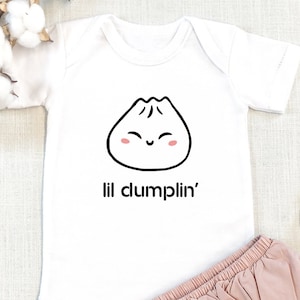 Lil Dumplin Baby Onesie®, Cute Little Dumpling Baby Onesie®, Dumplings Foodie Baby Onesie®, Hipster Baby Onesie®, Dim Sum Baby Onesie®