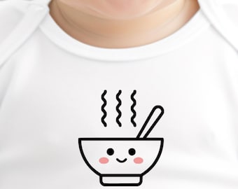 Miso Cute Baby Onesie®, Miso Soup Baby Bodysuit, Foodie Baby Gift, Dim Sum Baby Onesie®, Ramen Japanese Onesie®, Sushi Onesie®,