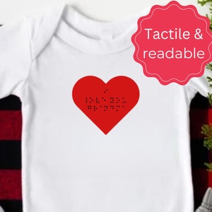 Customized Braille Pregnancy Announcement Baby Onesie®, Visually Impaired Tactile Braille Baby Bodysuit, Braille Baby Clothes, Braille Gifts