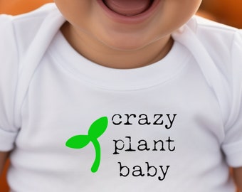 Sprouting Pregnancy Reveal Baby Onesie®, Little Sprout Bodysuit, Farming Baby Gift, Plant Bodysuit, Nature Bodysuit, Gardening Baby Present