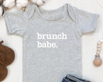 Brunch Babe Baby Bodysuit, Baby Brunch Shower Gift, Brunch Crew Baby Onesie®, Brunch Bunch Baby Outfit, Babies Who Brunch Bodysuit