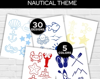 Onesie® Bar Making Kit for Baby Shower Station, Nautical Theme Baby Shower, Sea You Soon Baby Onesie® Station Under the Sea Baby Theme