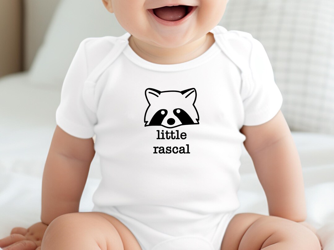 Naturecraft Little Rascal Woodland Baby Onesie®, Little Rascal Raccoon Forest-themed Baby Gift ...