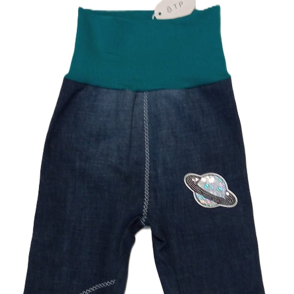 Babyhose,Jeanshose,Pumphose,Gr.74-80,upcycling,Einzelstück