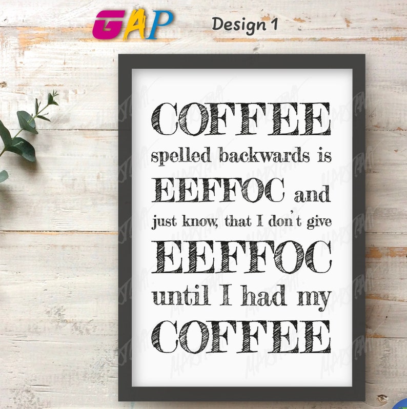Kitchen Wall Decor Prints Funny the Funny Dog Owner Gift Coffee