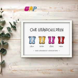 Gran Gift grandparents poster grandad picture granny Birthday thoughtful gift for nana framed print printable meaningful gifts Grandchildren