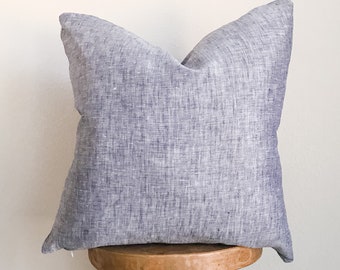 Chambray pillows | Etsy Linen Chambray Large Bolster Pillowcase