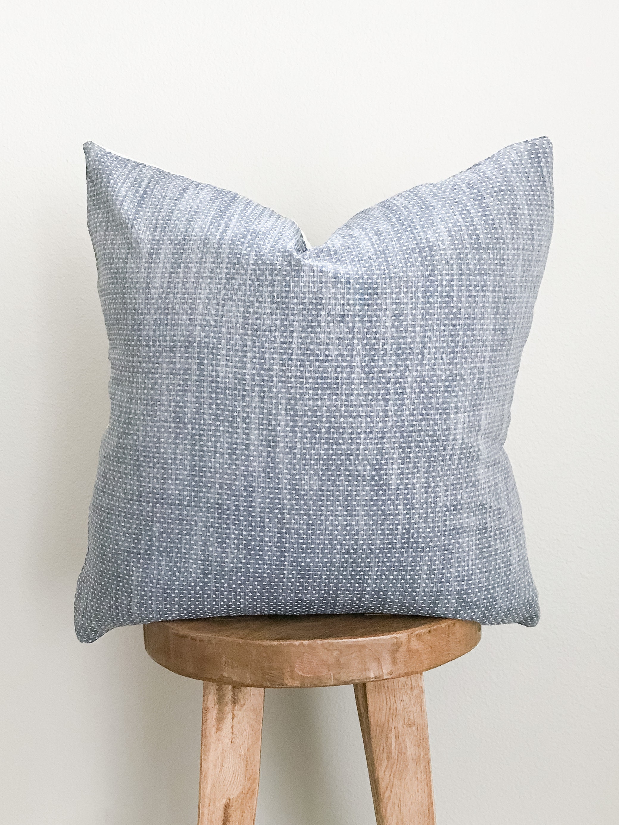 chambray throw pillow