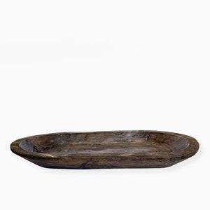 Vintage Wood Dough Bowl | Large | Decor