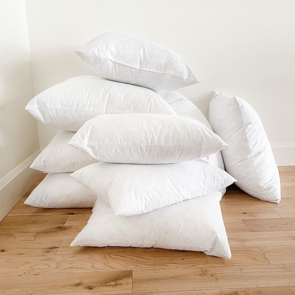 Down and Feather Pillow Inserts Etsy