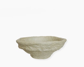 Decorative Vintage Paper Mache Bowl | Small