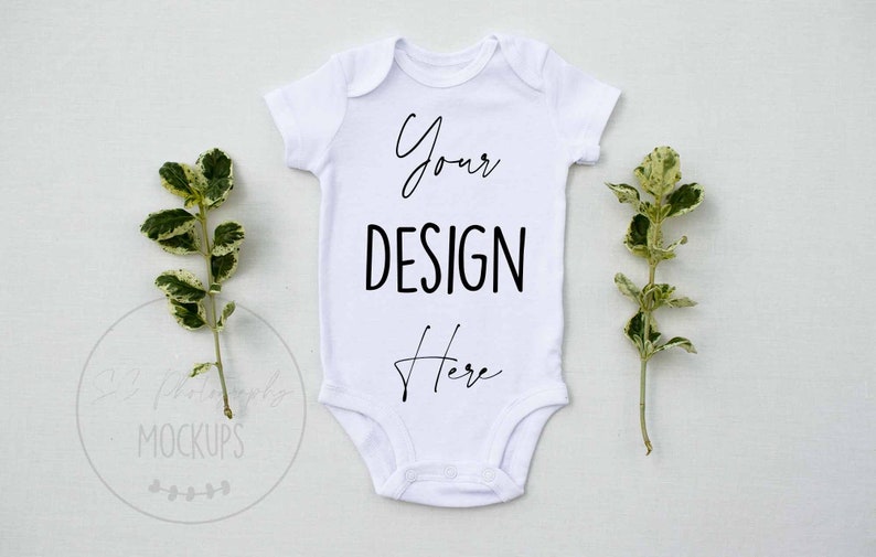 White Baby Grow Mockup France Spring Baby Vest Mockup Etsy