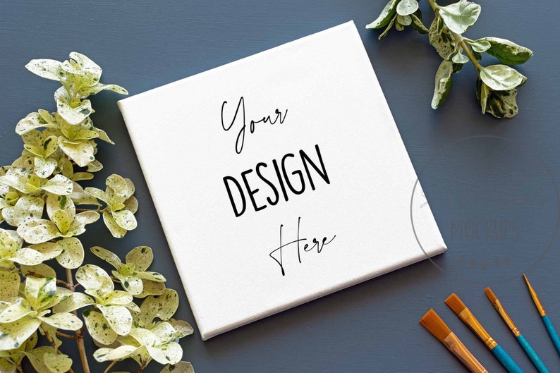 Download Square Stretched Canvas Mockup Canvas Frame Mockup Art | Etsy