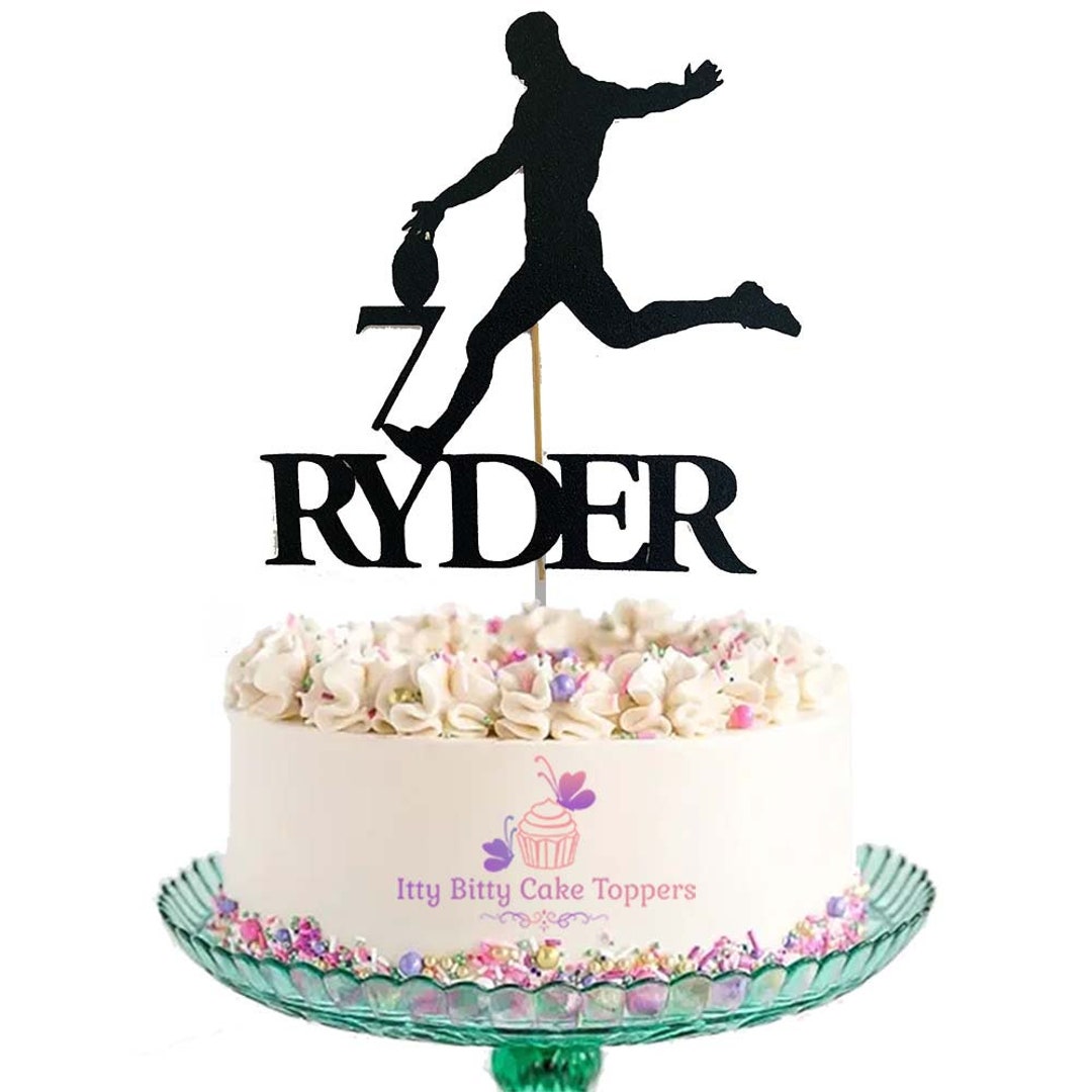 AFL Footy Card Cake Topper Personalised Etsy