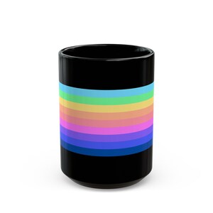 Symbol (Spectrum) - Autism Neurodiversity Mug - Black Ceramic (11oz, 15oz) - Spectrum