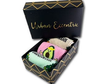 Ladies Veggie Gift Set | Gift | 3 Pairs | Cotton Rich Socks | Premium Socks | Novelty | Gifts