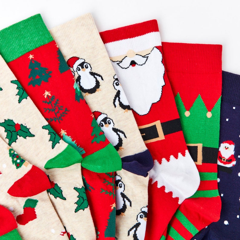 Unisex Sock Advent Calendar Gift Set Gift 9 Pairs Cotton Rich Socks Premium Socks Novelty Gifts image 5