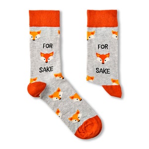 Unisex For Fox Sake Socks | 1 Pair | Cotton Rich Socks | Premium Socks | Novelty | Gifts