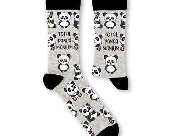 Unisex Total Pandamonium Socks | Gift | 1 Pairs | Cotton Rich Socks | Premium Socks | Novelty | Gifts