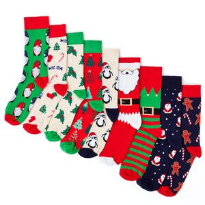 Unisex Sock Advent Calendar Gift Set Gift 9 Pairs Cotton Rich Socks Premium Socks Novelty Gifts image 4