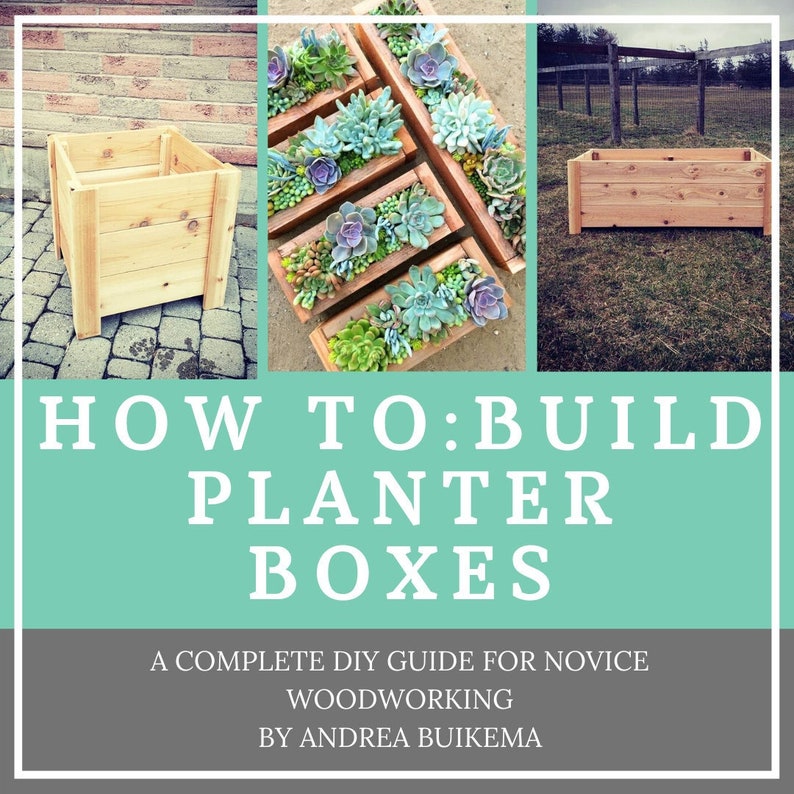 DIY Planter Box Plans, Cedar Planter Plans, Raised Planter, DIY Garden