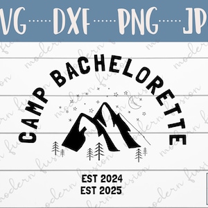 Camp Bachelorette SVG | Outdoors Bachelorette SVG | Custom Bachelorette Logo SVG