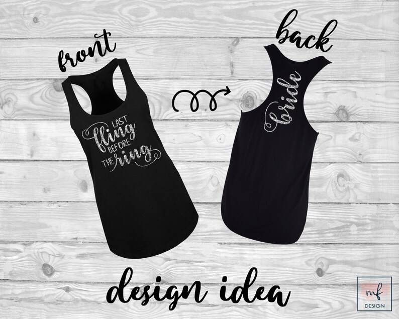 Download Bridal Party Titles-Last Fling SVG SVG files for Cricut | Etsy