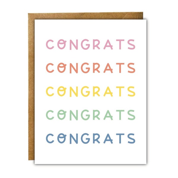 New Beginnings Greeting Card | Congrats Grad | Gay Wedding Engagement Card | Congratulations Cards | Retirement Card | So Proud Of You