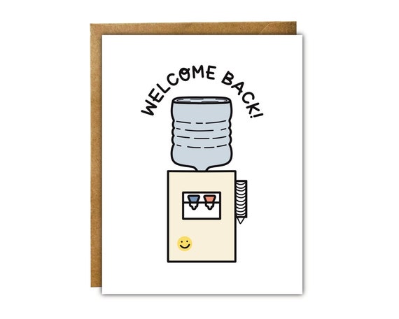 Welcome Back Card Back in Office Staff Employee Thank You First Day Back in  Office Corporate Gifts Funny Greeting Card 