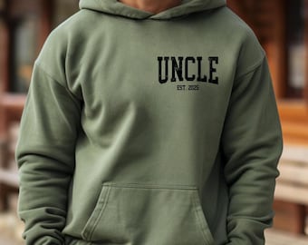 Retro Uncle EST Sweatshirt, Uncle Birthday Gift, Cool Uncles Sweatshirt, New Uncle Gift, Custom Uncle Sweatshirt, Christmas Gift Uncle