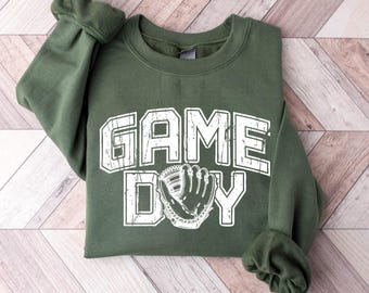 Retro Baseball Game Day Sweatshirt, Baseball Mama Sweatshirt, Baseball Season Shirt for Mom, Baseball Team Gift, School Sport Game Day Shirt