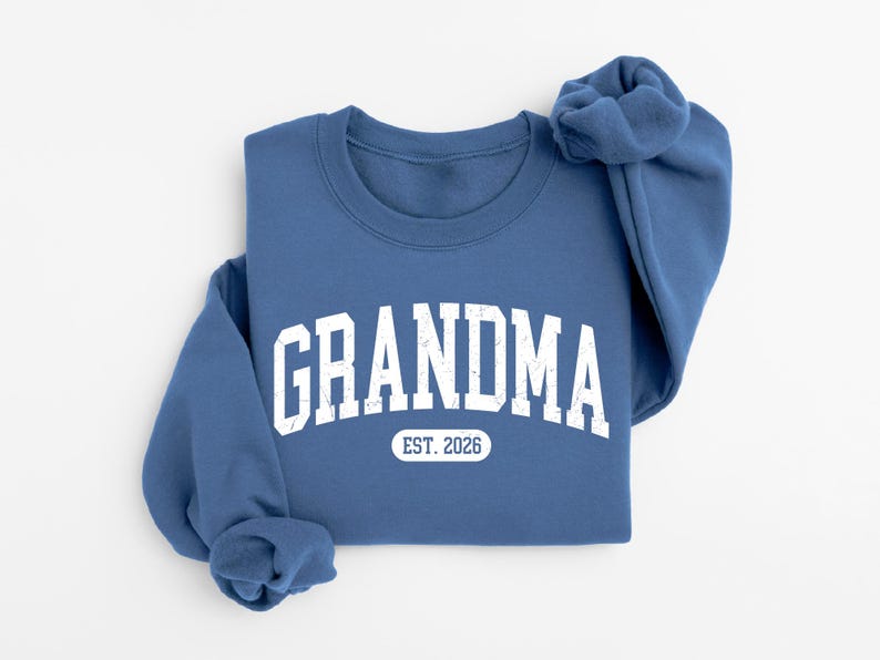 Personalize Mom Gift For Grandma Sweatshirt, Mothers Day Gift, Nana Sweater, Gigi Mimi Tia Mommy Outfit zdjęcie 4