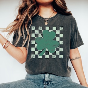 Retro Shamrock Shirt, Womens Lucky Shamrock Shirt, Cute St Patricks Day Shirt, Funny Saint Patricks Day Shirt, Shenanigans Tee, Irish Shirt
